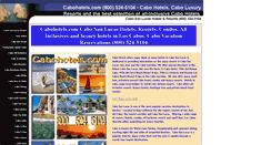 Desktop Screenshot of cabohotels.com
